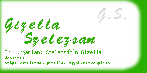 gizella szelezsan business card